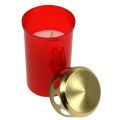 Kapo žvakė cilindrinė raudona Ø6cm H12cm 12vnt
