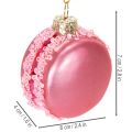 Kalėdinės eglutės papuošalo „macaron“ pakabukas, 6 cm | Floristik24.lt