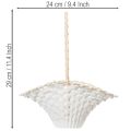 Vestuvių gėlių mergaitės krepšelis 24cm x 17cm | Floristik24.lt