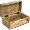 Floristik24 Medinė dėžutė su dangteliu papuošalų dėžutė medinė dėžutė 21,5×11×8,5 cm