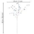 Dirbtinė gležna žydinti šakelė su vaivorykštiniais žiedais, 98 cm | Floristik24.lt