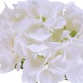 Floristik24 Hortenzijos dirbtinės baltos tikrosios gėlės 33cm
