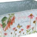 Floristik24 Jardiniere metalo spyruoklinė apdaila 20 × 12 × 10 cm