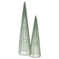 Floristik24 Metaliniai gėlių kūgiai, žali, gėlių kompozicijoms, 62 cm, 2 vnt.