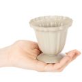Dekoratyvinis dubuo, kreminės spalvos trofėjus, mažas, 10 cm | Floristik24.lt