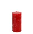 Floristik24 Žvakė raudona 50mm x 100mm spalvota 12vnt