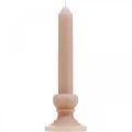 Floristik24 Dekoratyvinė lazdelė žvakė rožinė nostalgija žvakių vaškas vienspalvis 25cm