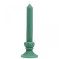 Floristik24 Deco žvakė retro žvakių vaško stalo apdaila žalia 25cm