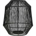 Floristik24 Žvakidė Black Deco Lantern Wire Basket Ø24cm H28cm