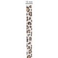 Dovanų juostelė leopardo raštu kūrybiškam dekoravimui, garbanojimo juostelė 10 mm 100 m | Floristik24.lt