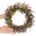 Dirbtinis eukalipto vainikas, rudens dekoracija, apvalus, 45 cm | Floristik24.lt