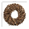 Vainikas iš natūralių šakelių, apvalus rotango vainikas rankdarbiams, 35 cm | Floristik24.lt