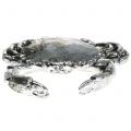 Floristik24 Dekoratyvinis krabas, antikvarinio sidabro spalvos, 12 cm