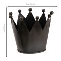Metalinė karūnėlė, maža dekoratyvinė karūnėlė stalo papuošimui, 10 cm | Floristik24.lt