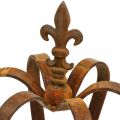 Vintažinė dekoratyvinė karūnėlė patina metalo apdaila Ø20cm H28cm | Floristik24.lt