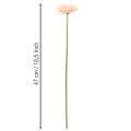 Dirbtinės gerberos, abrikosų spalvos, 47 cm, 6 vnt. | Floristik24.lt