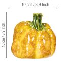 Moliūgo figūrėlė rudens stalo dekoravimui, rudens dekoras, 10 cm, 2 dalys | Floristik24.lt