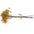 Floristik24 Gypsophila dirbtinės gėlės Gypsophila Orange L30cm 6 vnt