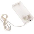 Baterijomis maitinamos lempučių girliandos, skirtos naudoti patalpose, šiltai balta, 10 LED, 1 m ilgio, 6 vnt. | Floristik24.lt