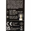 LED kūginė žvakė, balta, su