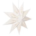 Floristik24 Kalėdinė žvaigždės formos LED dekoracija pakabinimui, šiltai balta, patalpų viduje, 38 cm