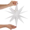 Dekoratyvinė LED žvaigždė, šiltai balta, lauko, su laikmačiu, 40 cm | Floristik24.lt