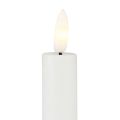Floristik24 LED žvakės su laikmačiu lazdos žvakės tikro vaško baltos 25cm 2vnt