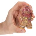 Dirbtinio meduolinio žmogeliuko dekoratyvinė figūrėlė, 8 cm, 3 dalys | Floristik24.lt