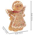 Dirbtinio meduolinio žmogeliuko dekoratyvinė figūrėlė, 8 cm, 3 dalys | Floristik24.lt
