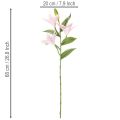 Dirbtinė lelija, stiebo formos dekoracija, 68 cm, 3 dalys | Floristik24.lt