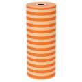 Antrankių popieriaus ritinėlis, oranžinės spalvos dryžuotas, 25 cm x 100 m | Floristik24.lt