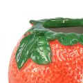 Floristik24 Viduržemio jūros dekoratyvinė oranžinė vaza gėlių vazonas keramikinis Ø9cm