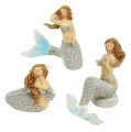 Floristik24 Deco figūrėlė undinė mėlyna 6cm - 9,5cm 3vnt