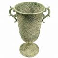 Floristik24 Metalinis puodelis senovinis samanų žalias Ø19,5cm H37cm