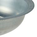 Metalinis dubuo naudotas atrodo dubuo sidabrinis metalas Ø31.5cm H8cm | Floristik24.lt