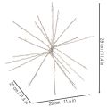 Dekoratyvinis „Polar Star“ LED šviestuvas, šiltai baltas, su laikmačiu, skirtas lauko sąlygoms, 29 cm | Floristik24.lt