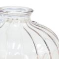 Floristik24 Mini vazos stiklinės dekoratyvinės vazos gėlių vazos H8,5-11cm rinkinys 3 vnt