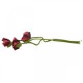 Dirbtinės aguonos, dirbtinis augalas, paskalų rožė raudona-juoda L55/60/70cm