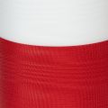 Muaro vainiko juostelė, gedulo juostelė baltai raudona, dekoratyvinė juostelė 150 mm, atminimo juostelė gedulo fleur, acetato taftos 25 m | Floristik24.lt