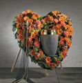 Floristik24 OASIS® Bioline® Deco urnos širdelė 65cm su stovu