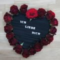 Floristik24 Įkraunama medžiaga širdelė gėlių putplastis juodas 33cm 2vnt vestuvinė dekoracija