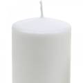Floristik24 Gryna stulpo žvakė 130/60 natūralaus vaško žvakė tausojantis stearinas ir rapsų sėklas