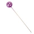 Karoliukų segtukai violetiniai Ø10mm 60mm | Floristik24.lt