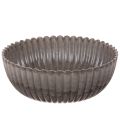 Floristik24 Apvalus, grioveliais išraižytas dubuo, dekoratyvinis indas gėlių kompozicijoms, 20 cm, 2 vnt.