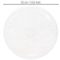 Dekoratyvinis permatomas apvalus dubuo su kojele, 32 cm | Floristik24.lt
