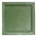 Floristik24 Plastikinė plokštė žalia kvadratinė 19,5 cm x 19,5 cm
