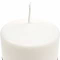 Floristik24 PURE Nature stulpo žvakė, tvari natūrali žvakė, pagaminta iš stearino ir rapsų vaško 90/70 mm