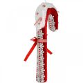 Floristik24 Saldainių papuošimas didelis kalėdinis raudonas baltas su nėriniais H36cm