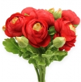 Floristik24 Ranunculus puokštė raudona 30cm