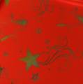 Floristik24 Rondella rankogaliai Kalėdų motyvas raudonas auksas 60cm 50p